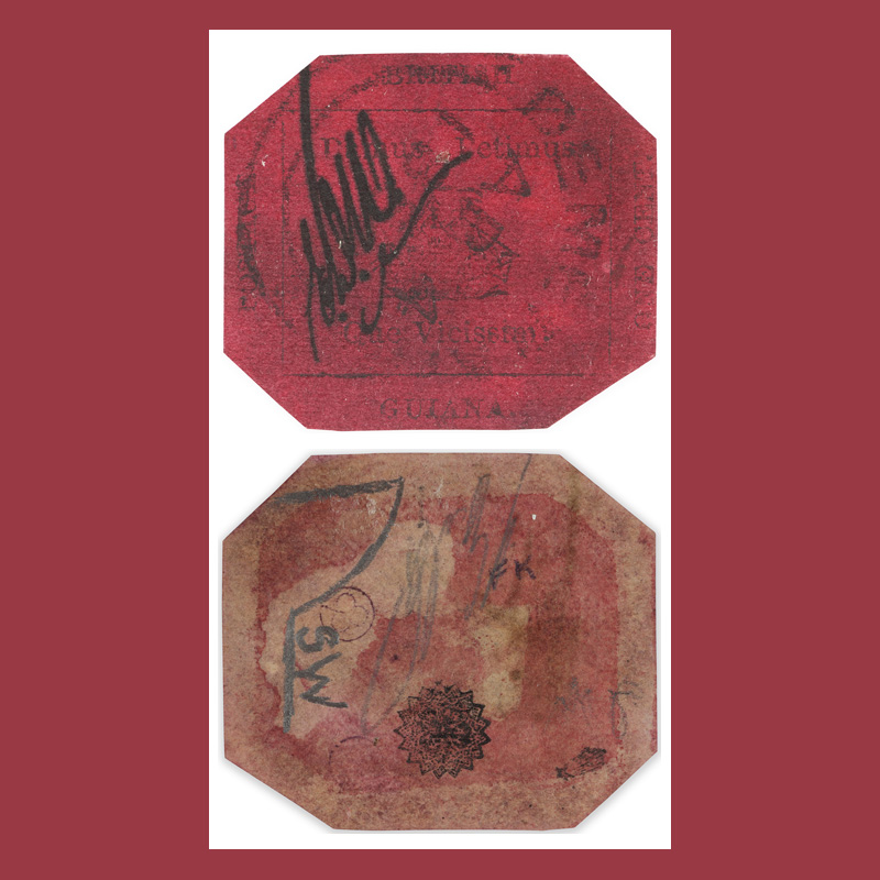 The British Guiana One Cent Magenta on display at STAMPEX – FEPA News